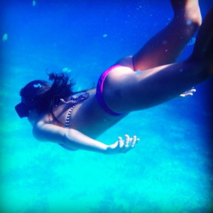 This is a shot of me enjoying my trip to the Bahamas...snorkeling, fishing and sunning all day....Denise
